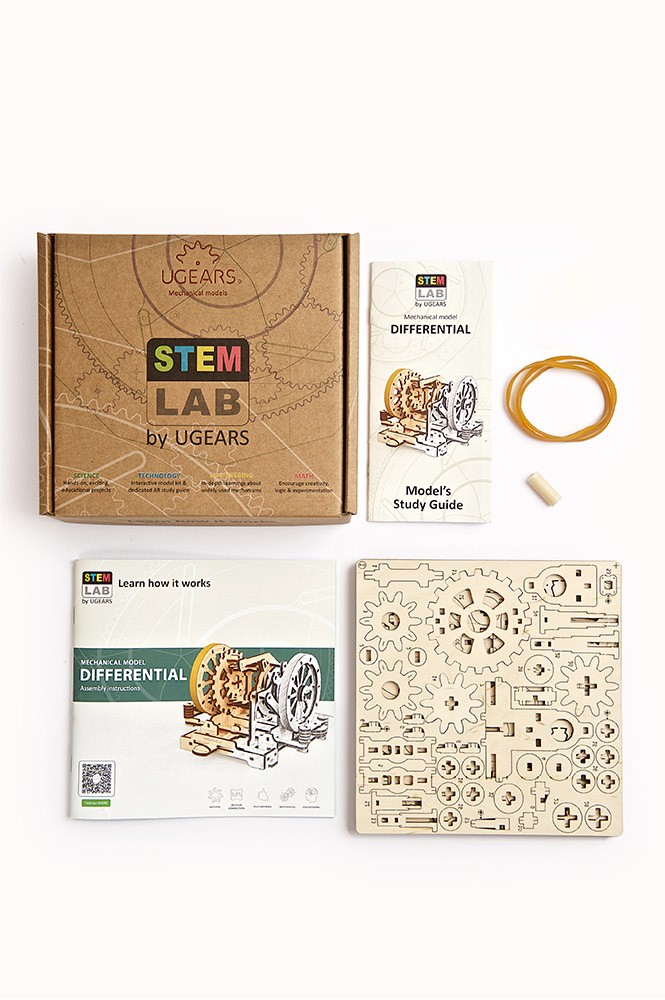 U-Gears Stem Lab Differential mechanisch houten bouwpakket