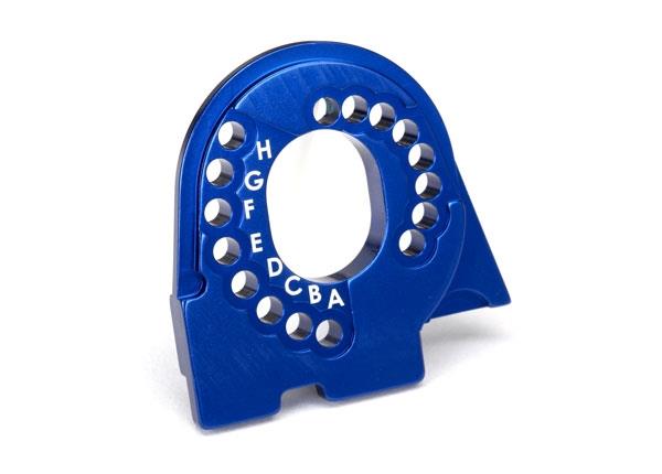 Traxxas Motor mount plate TRX-4 6061-T6 alumininum (blue-anodized)