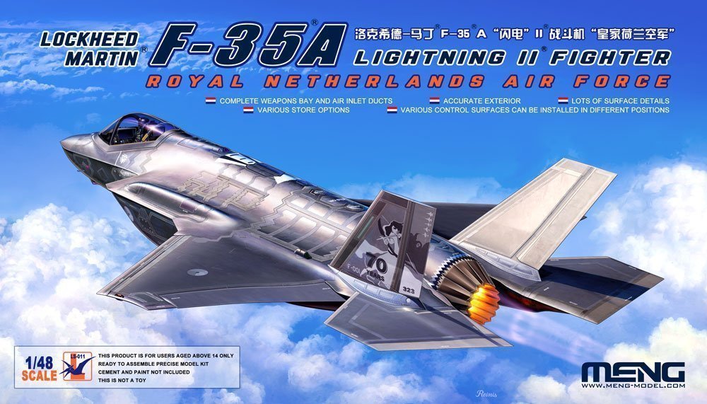 MENG F-35A Lightning II Fighter Royal Netherlands Air Force 1/48