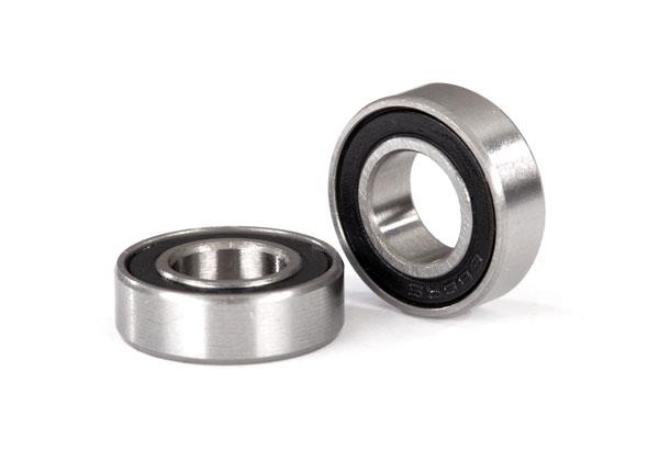 Traxxas Ball bearings black rubber sealed (8x16x5mm) (2)