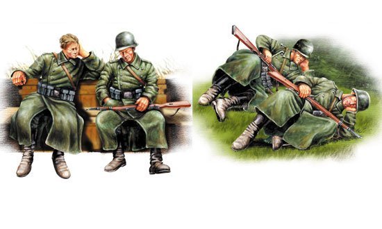HobbyBoss German Infantry Taking A Rest 1/35