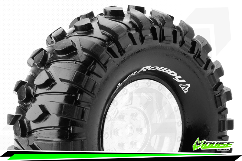 Louise RC CR-Rowdy 1/10 Crawler Tires Super Soft for 1.9'' Wheels (2)
