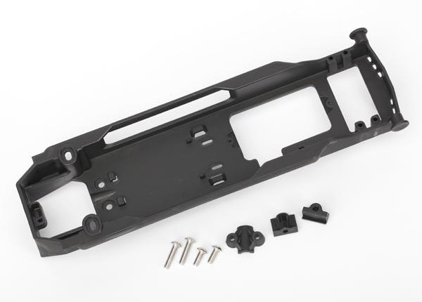 Traxxas Radio tray with RPM mount/ radio tray retainer (2)/ stuffing tube clamp/ 4x16mm BCS (stainless) (2)/ 4x10mm BCS (stainless) (2)