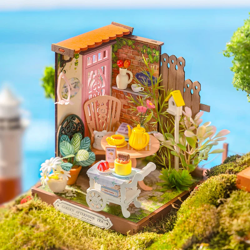 Rolife Fancy Tea Yard DIY miniatuurhuis 1/28