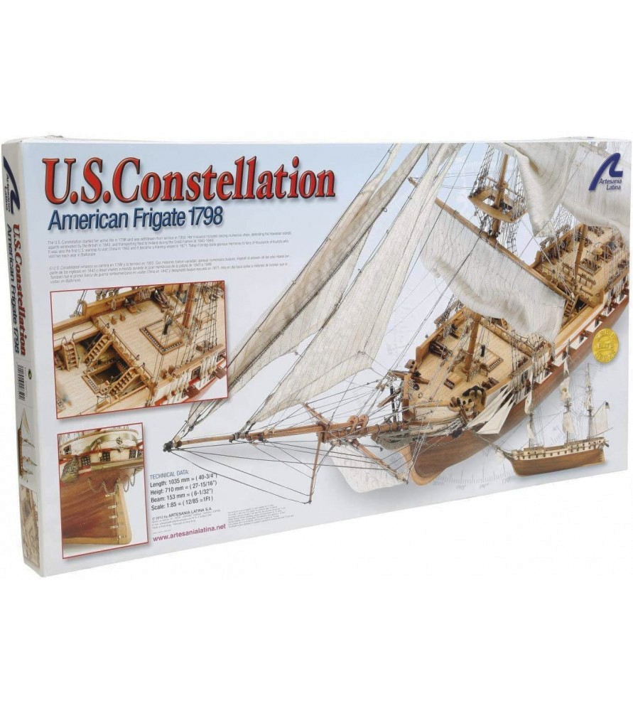 Artesania Latina USS Constellation Frigate Houten Scheepsmodel 1/85