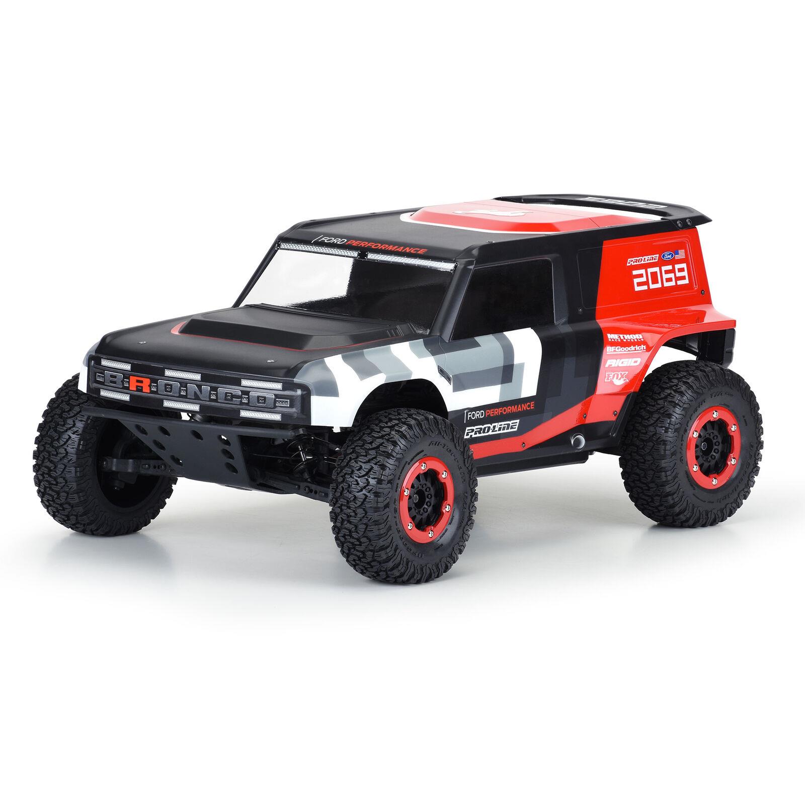 Proline Ford Bronco R Clear Body for Tenacity SCT/TT Pro Senton 4x4 Big Rock 4x4 Slash 2wd and Slash 4x4 (with extended body mounts) 1/10