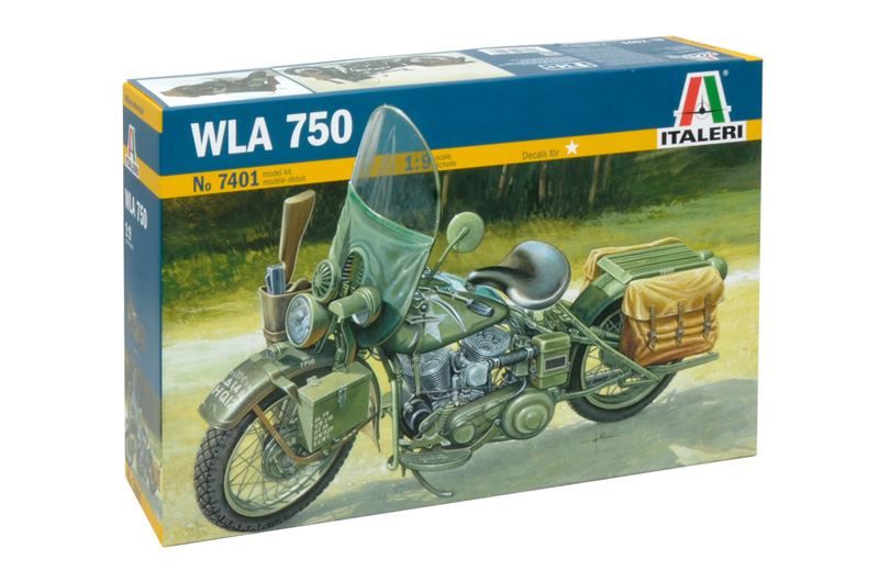 Italeri WLA 750 U.S. Military Motorcycle 1/9