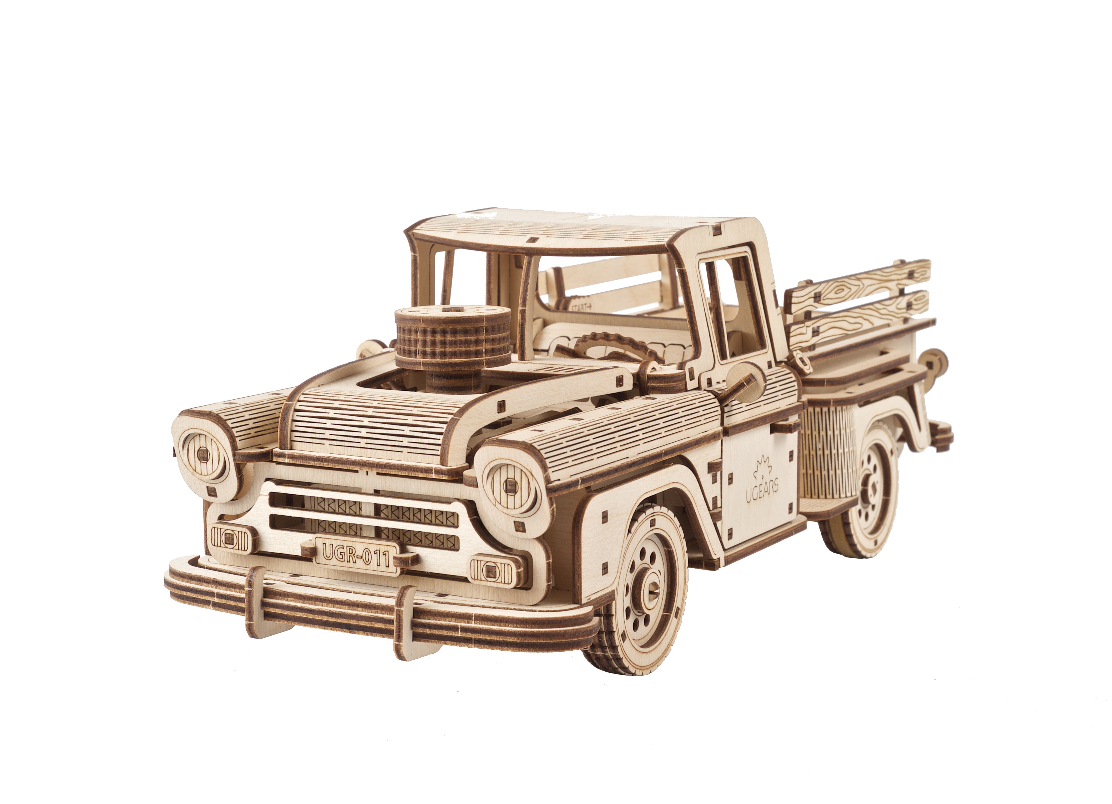 U-Gears Houthakkers Pick-Up mechanisch houten bouwpakket