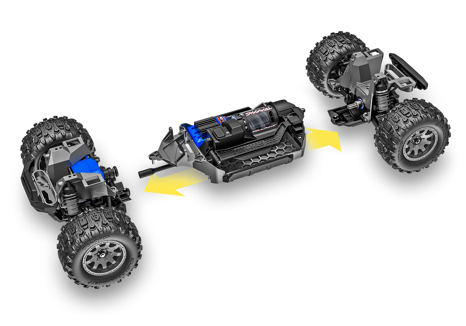 Traxxas Mini Maxx BL-2s TQ 4X4 RTR Brushless Monster Truck 1/16 Black