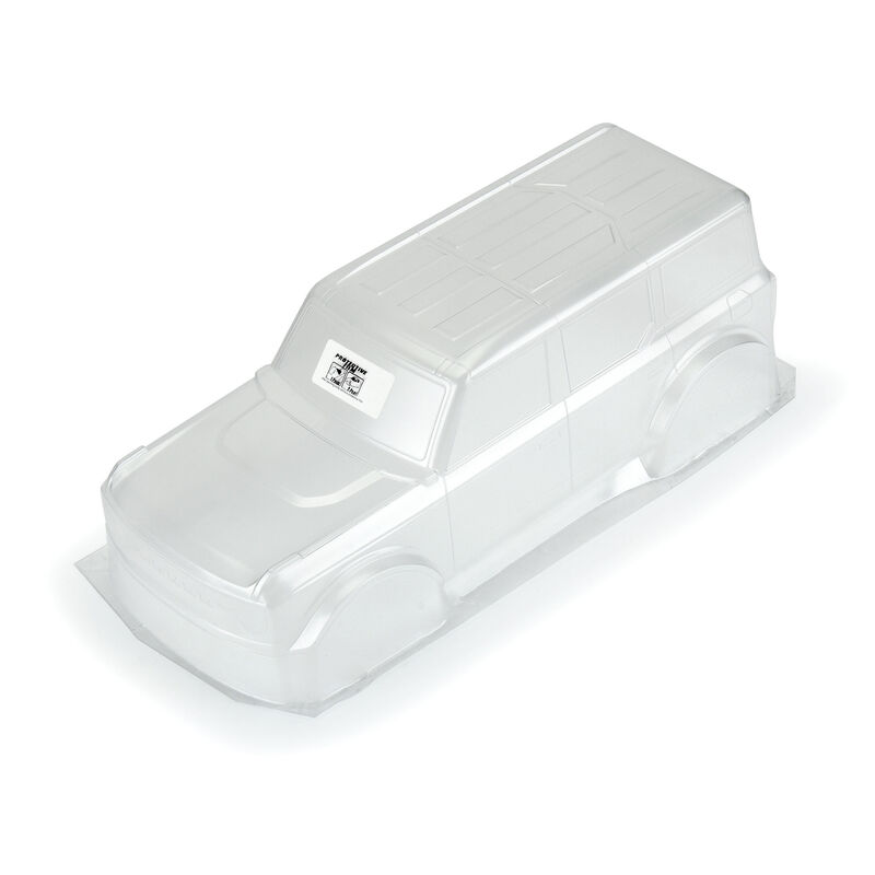 Proline 2021 Ford Bronco Clear Body for Stampede, Granite & Vorteks (with extended body mounts) 1/10