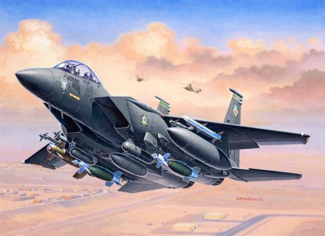 Revell F-15E STRIKE EAGLE & bombs 1/144