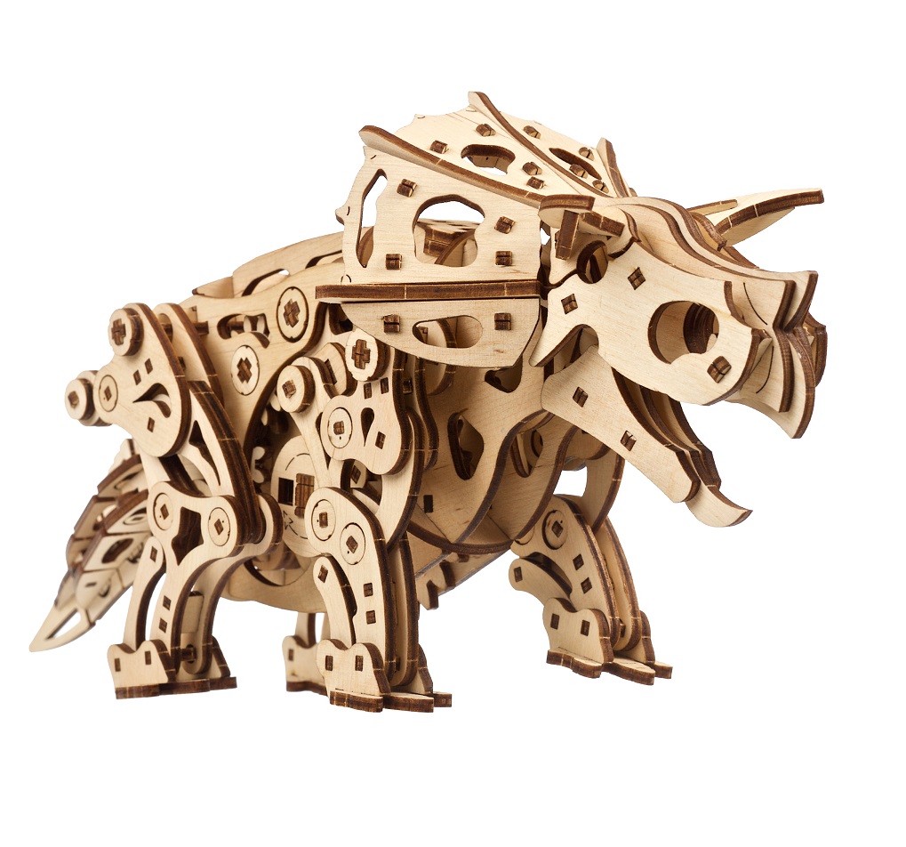 U-Gears Triceratop mechanisch houten bouwpakket