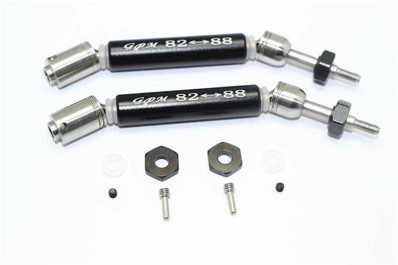 GPM Stainless Steel 304 + Aluminium Rear CVD Drive Shaft with Steel Wheel Hex (2)