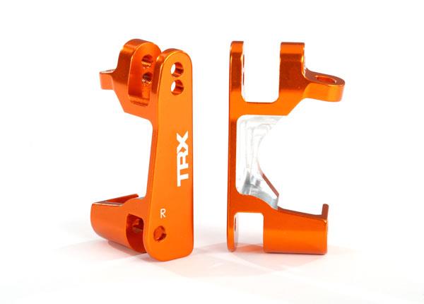 Traxxas Caster blocks (c-hubs) 6061-T6 aluminum (orange-anodized) left & right