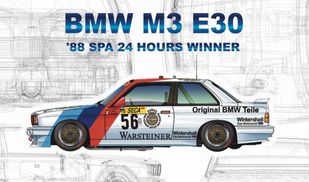 NuNu Hobby BMW M3 E30 '88 Spa 24 Hours Winner 1/24
