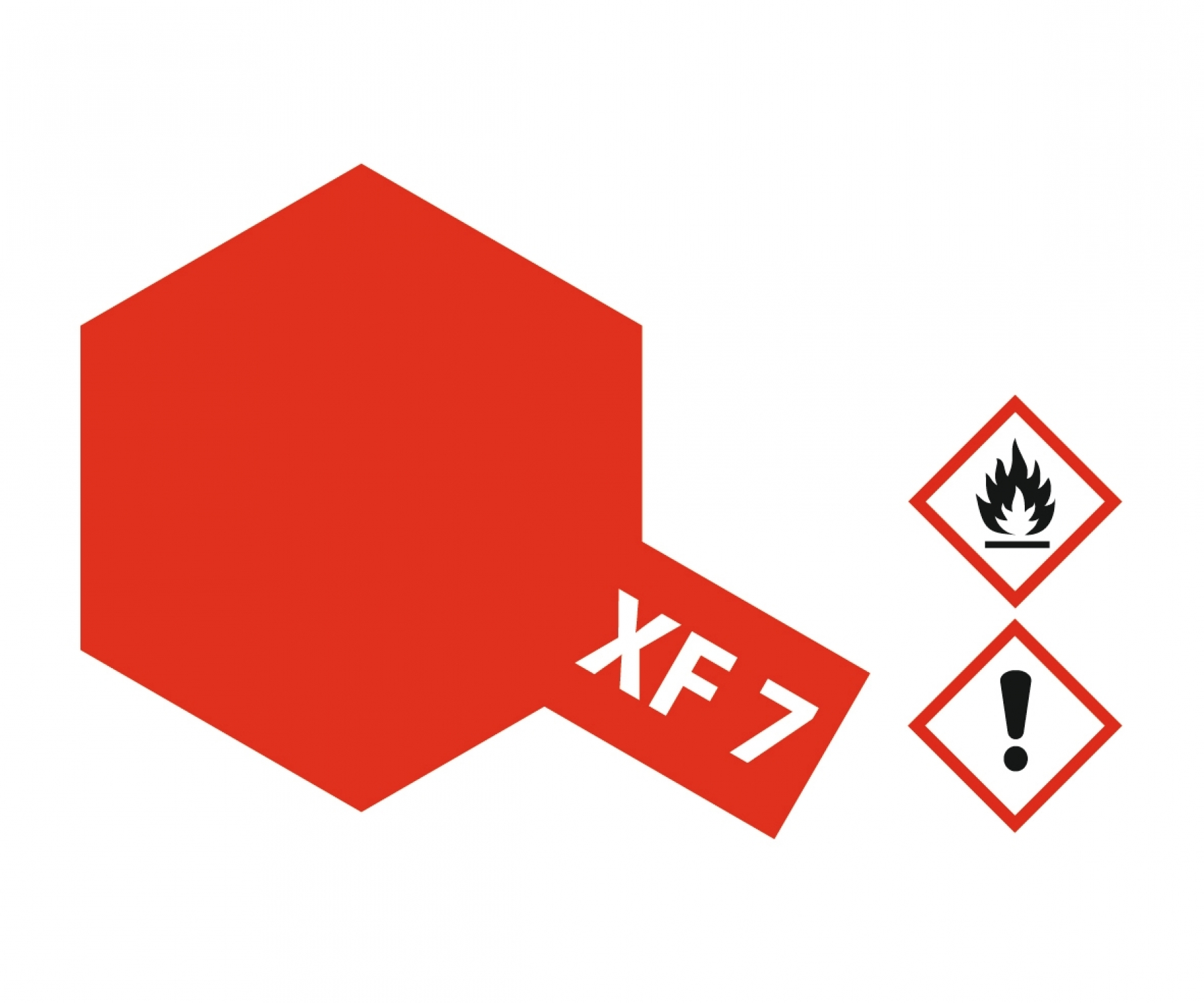 XF7 Potje Red flat 23ml Tamiya