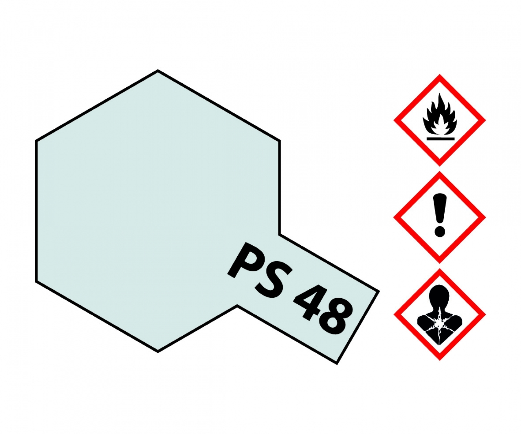 PS48 Spray Semi Gloss Silver (Chrom) Anodized Aluminum brillant 100ml Tamiya