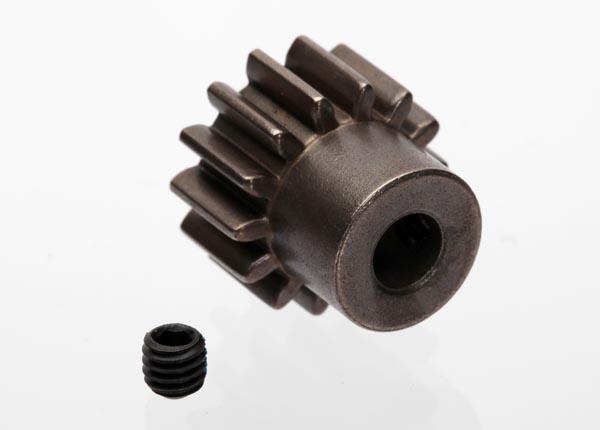 Traxxas Gear, 14T pinion (1.0 metric pitch) (fits 5mm shaft)/ set screw (for use only with steel spur gears)