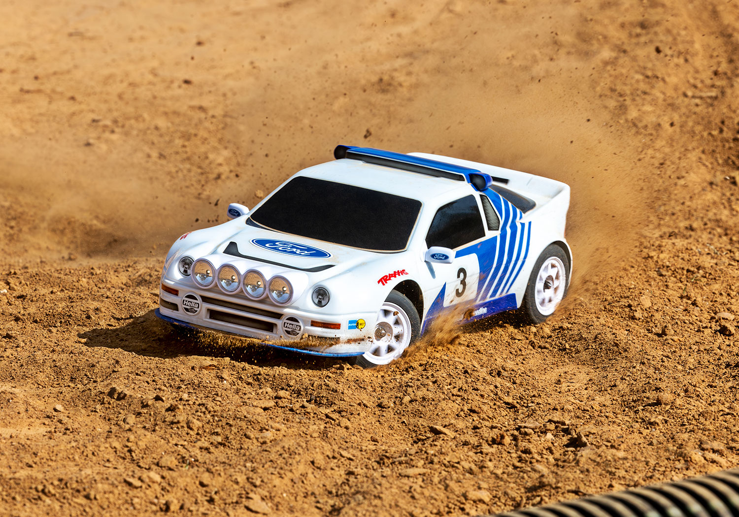 Traxxas Mini Rally VXL Ford RS200 incl battery and charger White 1/12