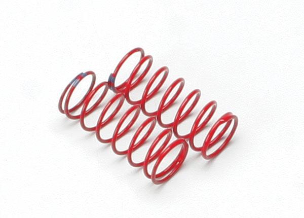 Traxxas Spring shock (red) (GTR) (1.6 rate double blue stripe)
