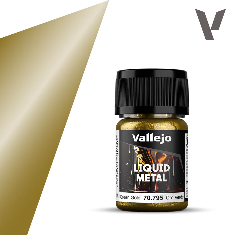 Vallejo Liquid Metal Green Gold 35ml