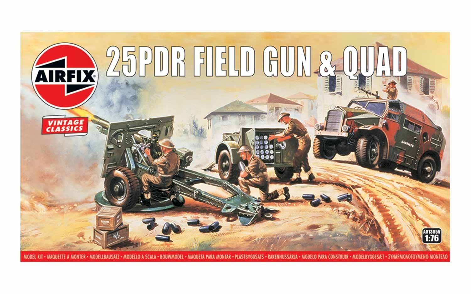 AirFix 25PDR Field Gun & Quad 1/76