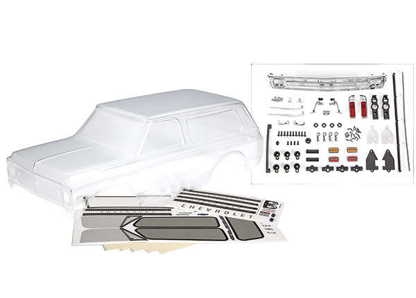Traxxas Body Chevrolet Blazer (1969 - 1970) (clear requires painting) (includes grille side mirrors door handles windshield wipers decals window masks)