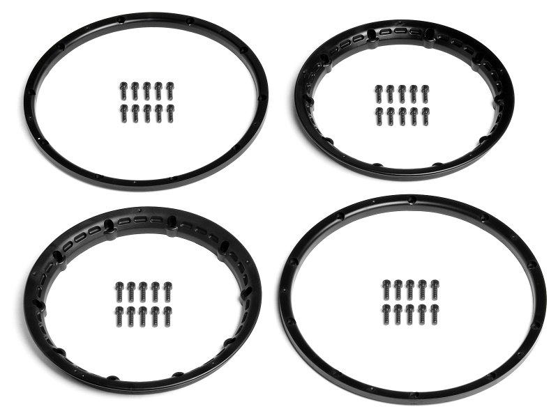 HPI Heavy Duty Wheel Bead Lock Rings Black for Baja 5B (2)