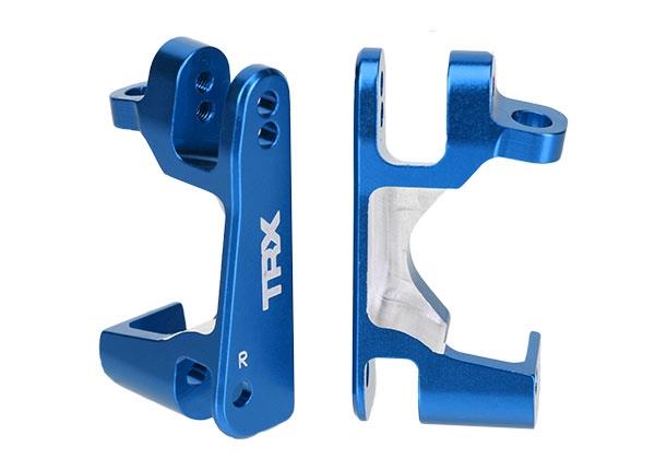 Traxxas Caster blocks (c-hubs) aluminum left & right (blue-anodized)