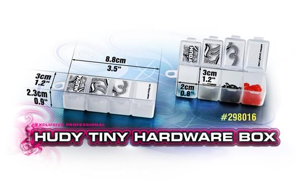 HUDY Tiny Hardware Box 4 Compartments