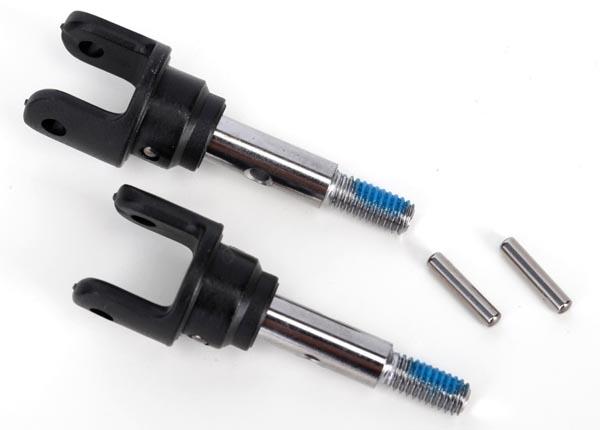 Traxxas Stub axles front heavy duty (2)/ yokes (2)/ pins (4)