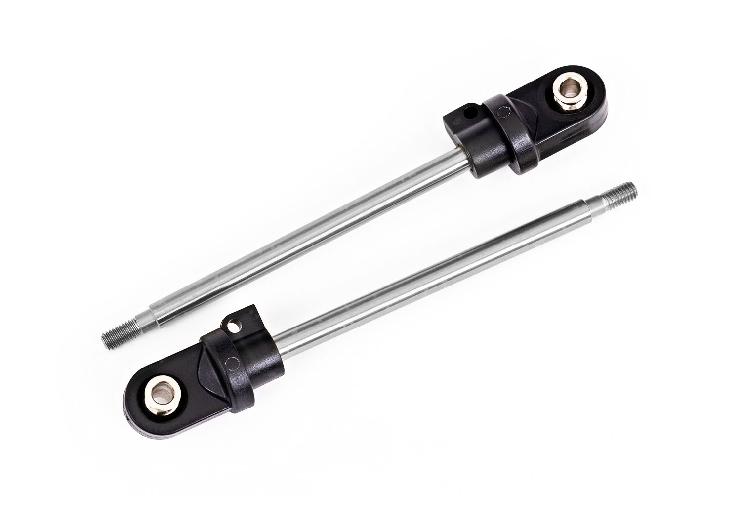 Traxxas  Shock shaft, 92mm (GTX) (steel, chrome finish) (2) (assembled with rod ends & hollow balls)