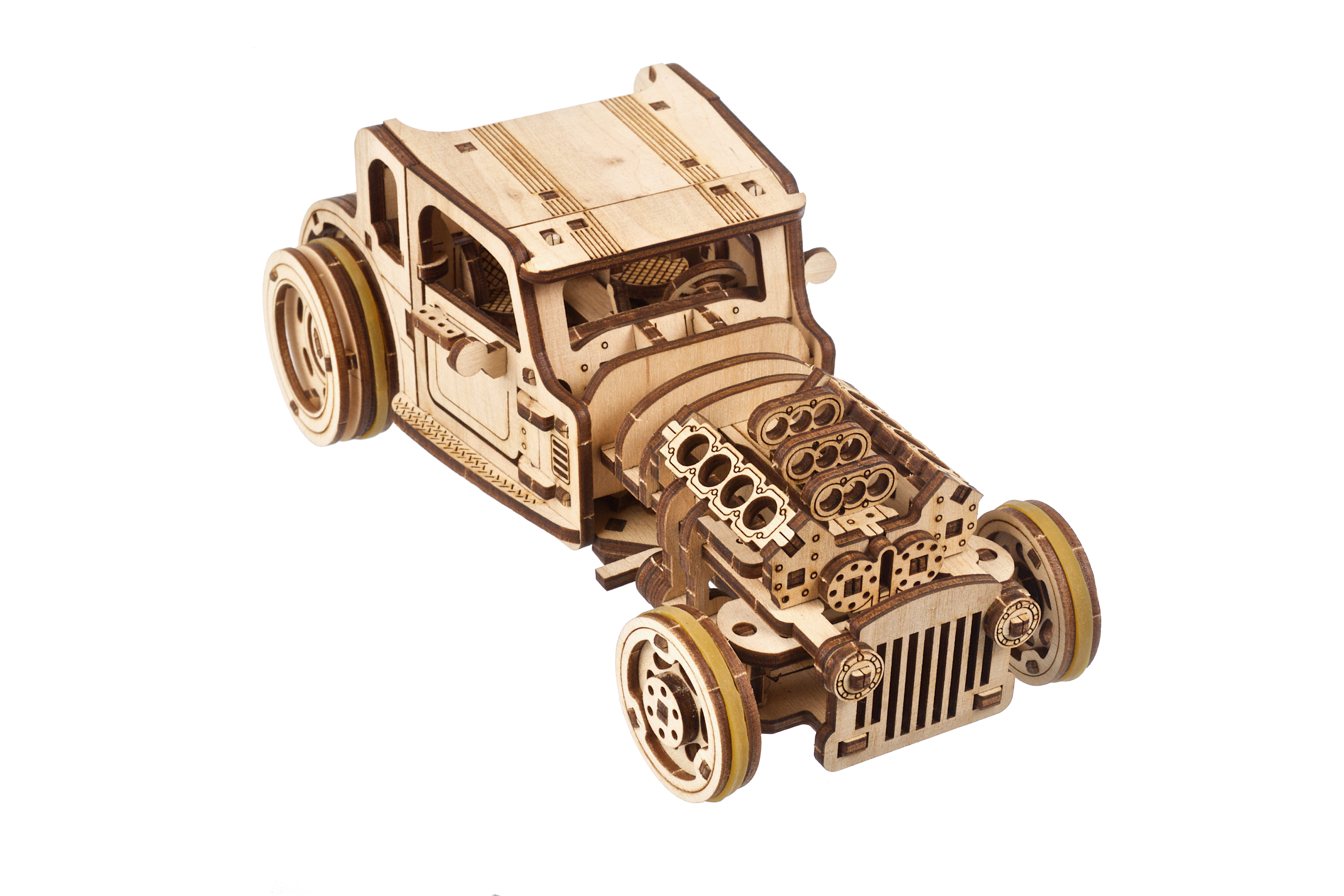 U-Gears Hot Rod Furious Mouse mechanisch houten bouwpakket