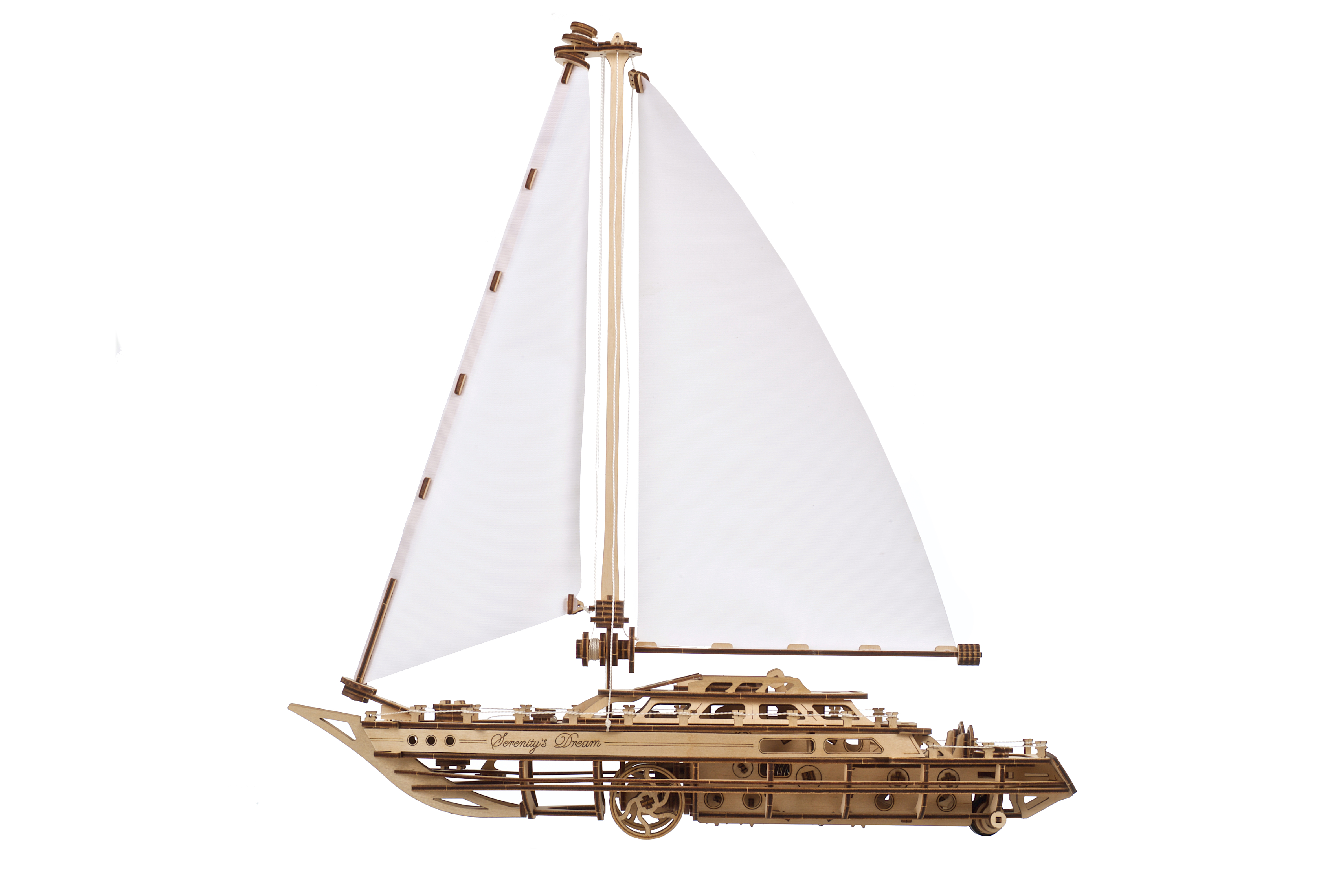 U-Gears  Serenity's Droom Zeilboot mechanisch houten bouwpakket