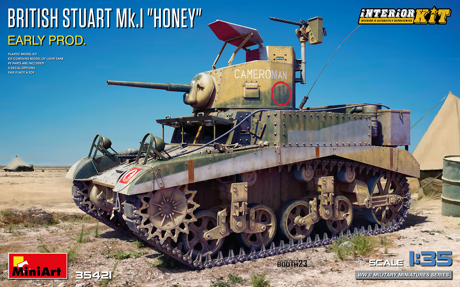 MiniArt British Stuart MK.I “HONEY” Early Prod. Interior Kit 1/35