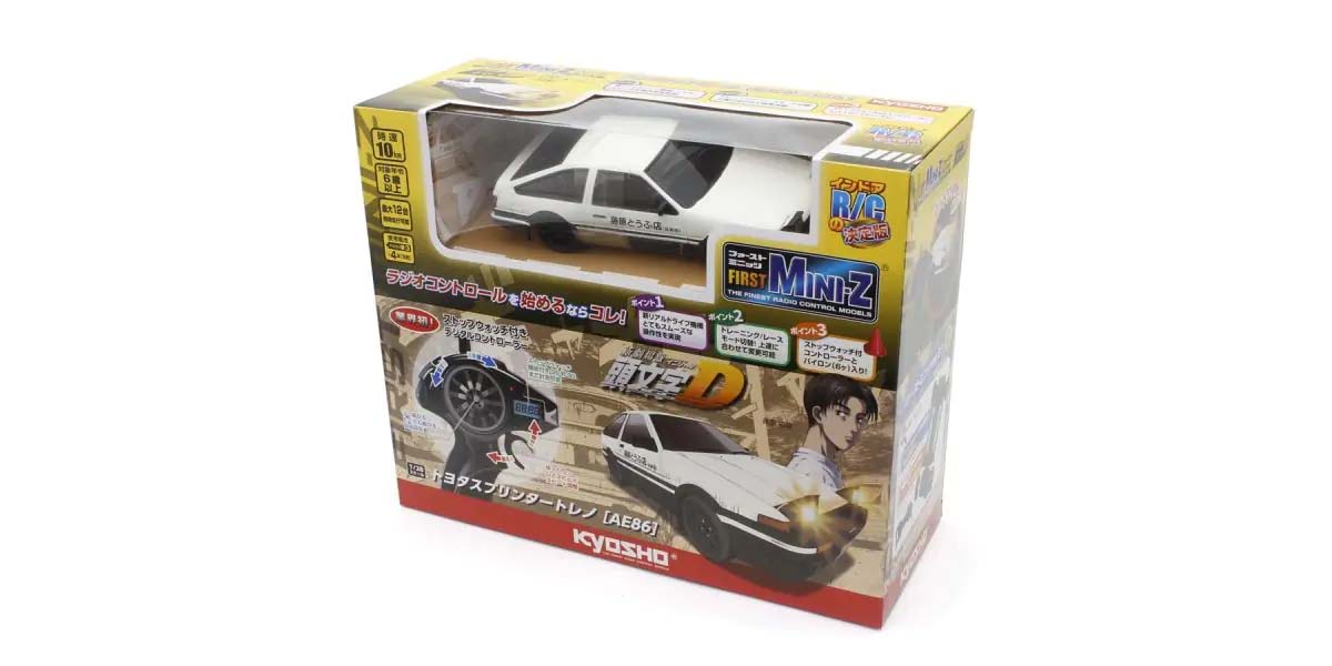 Kyosho First Mini-Z Initial-D Toyota Sprinter Trueno AE86 White 1/28