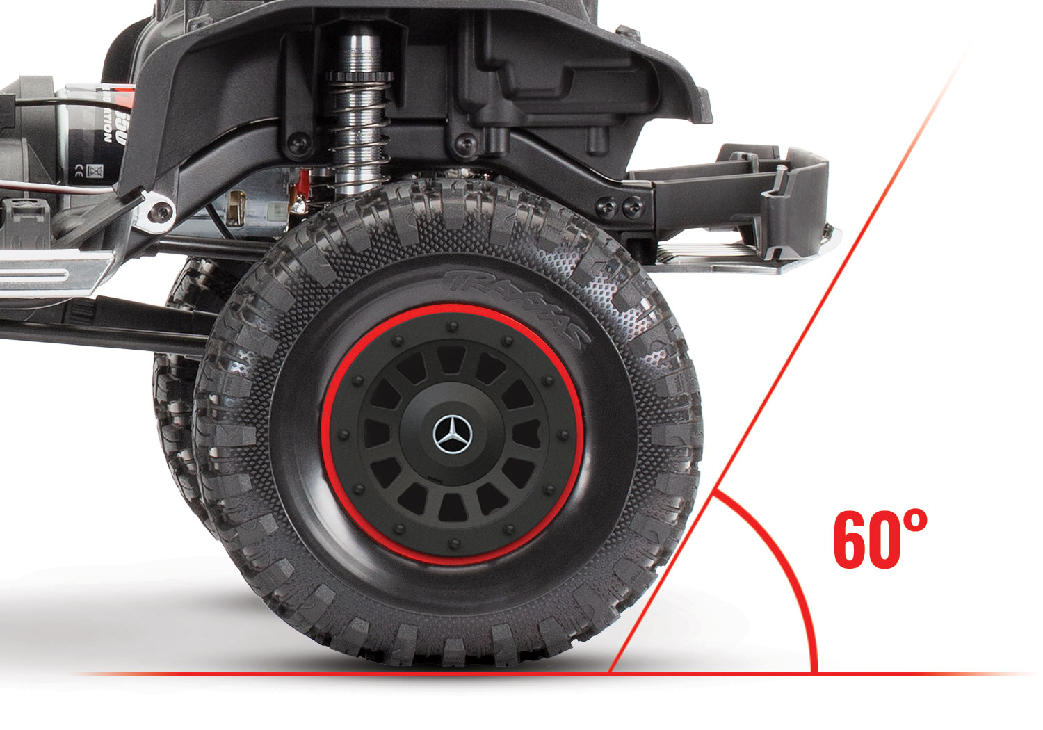 Traxxas TRX-6 Mercedes-Benz G 63 AMG 6X6 Electric Trail Truck RTR 1/10 Clipless Flat Silver