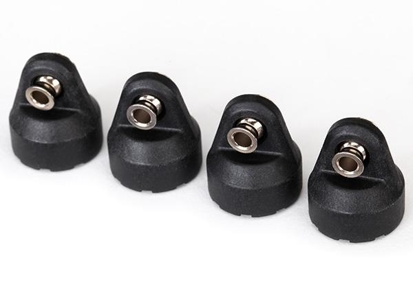 Traxxas Shock Caps (black) (4) (assembled with hollow balls)