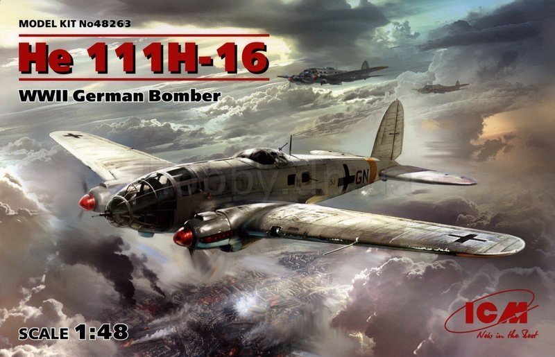 ICM He 111H-16 WWII German Bomber 1/48