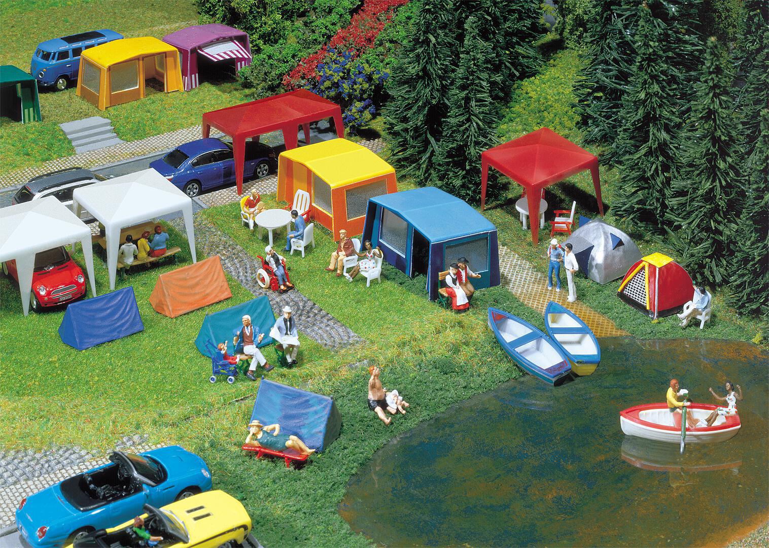 Faller Camping Tenten Set H0
