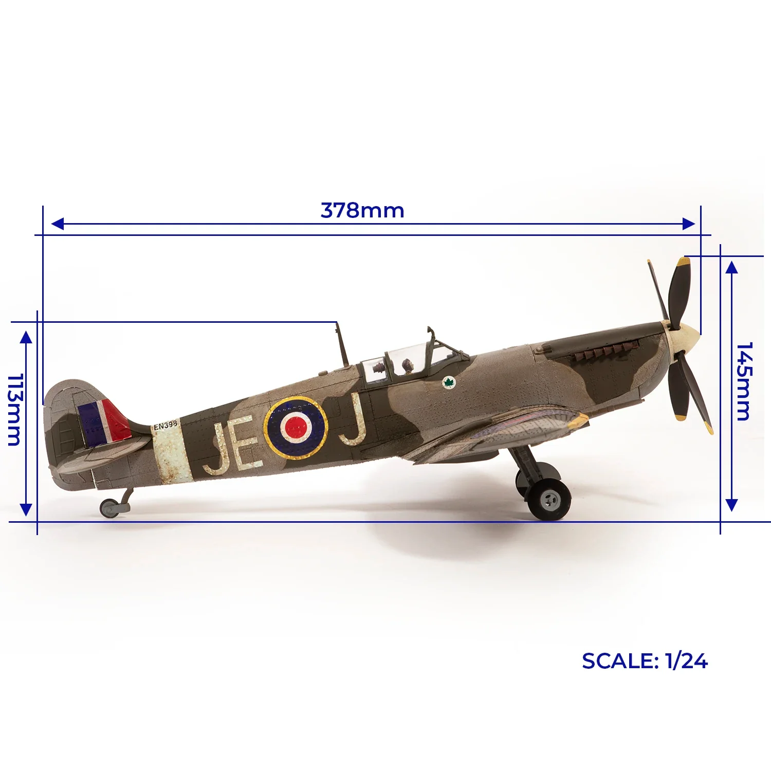 Occre Supermarine Spitfire Mk IXc EN398 Aircraft Model – World War II – 1/24