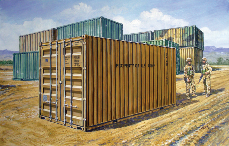 Italeri 20’ Military Container 1/35