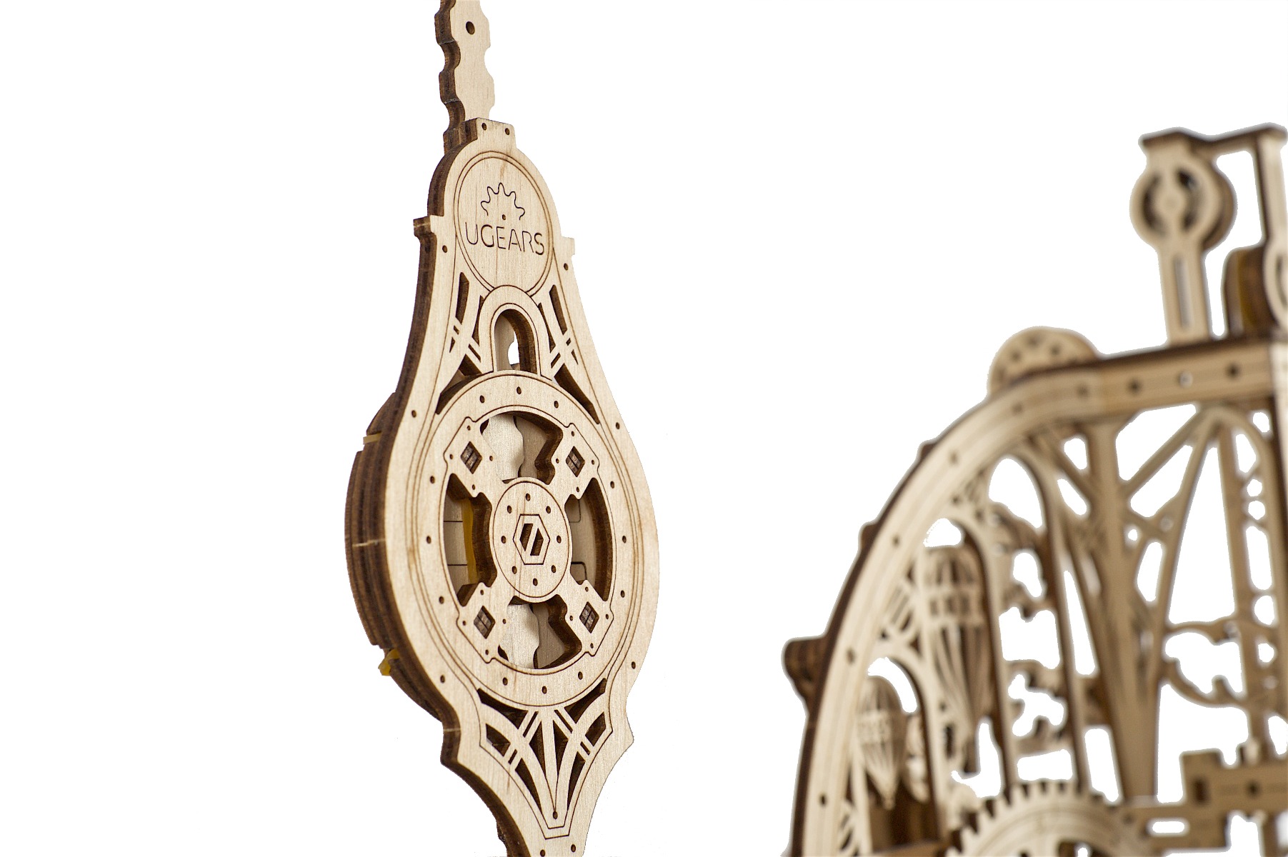 U-Gears Aero Wandklok mechanisch houten bouwpakket