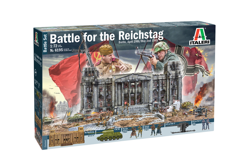Italeri Battle For The Reichstag Berlin 29th April / 2nd May 1945 Battle Set 1/72