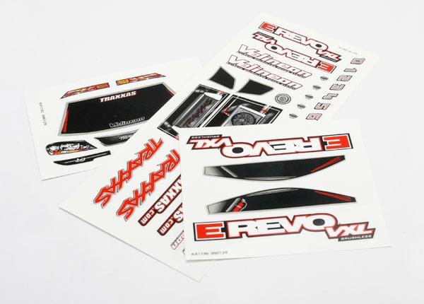 Traxxas Decal sheets 1/16 E-Revo VXL