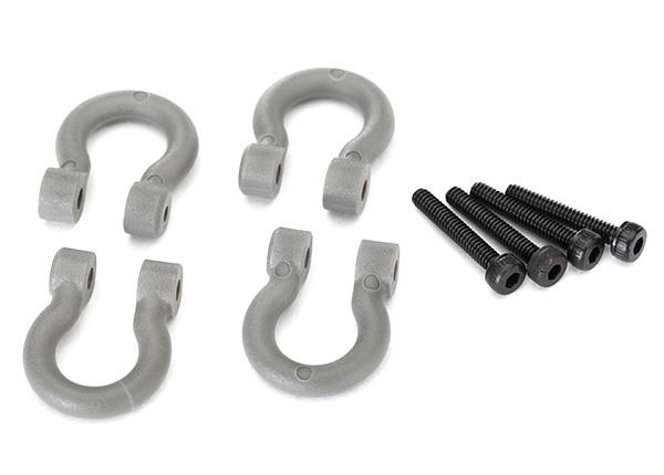 Traxxas Bumper D-Rings grey (front or rear)/ 2.0x12 CS (4)