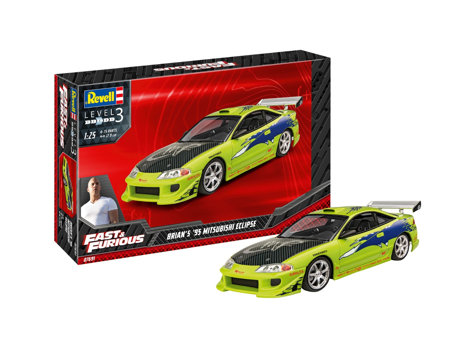 Revell Fast & Furious Brian's 1995 Mitsubishi Eclipse 1/25