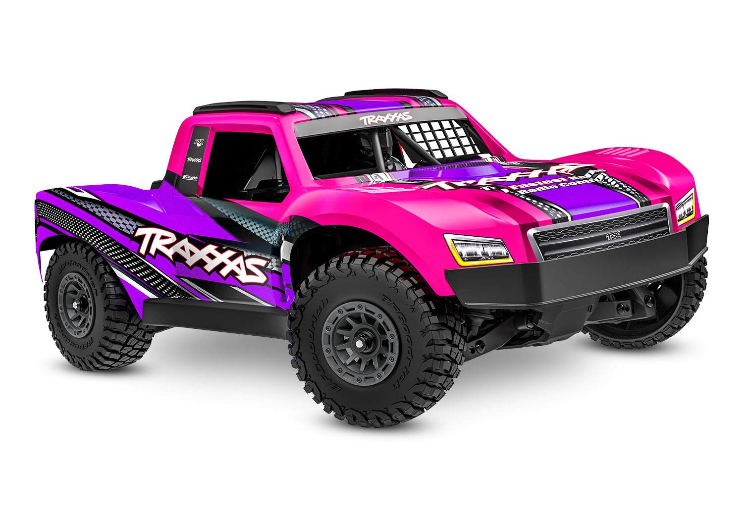 Traxxas Mini Slash BL-2s TQ 4X4 RTR Brushless Short Course Truck 1/16 Pink