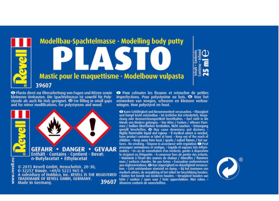 Revell Plasto Modelbouw Plamuur 25ml