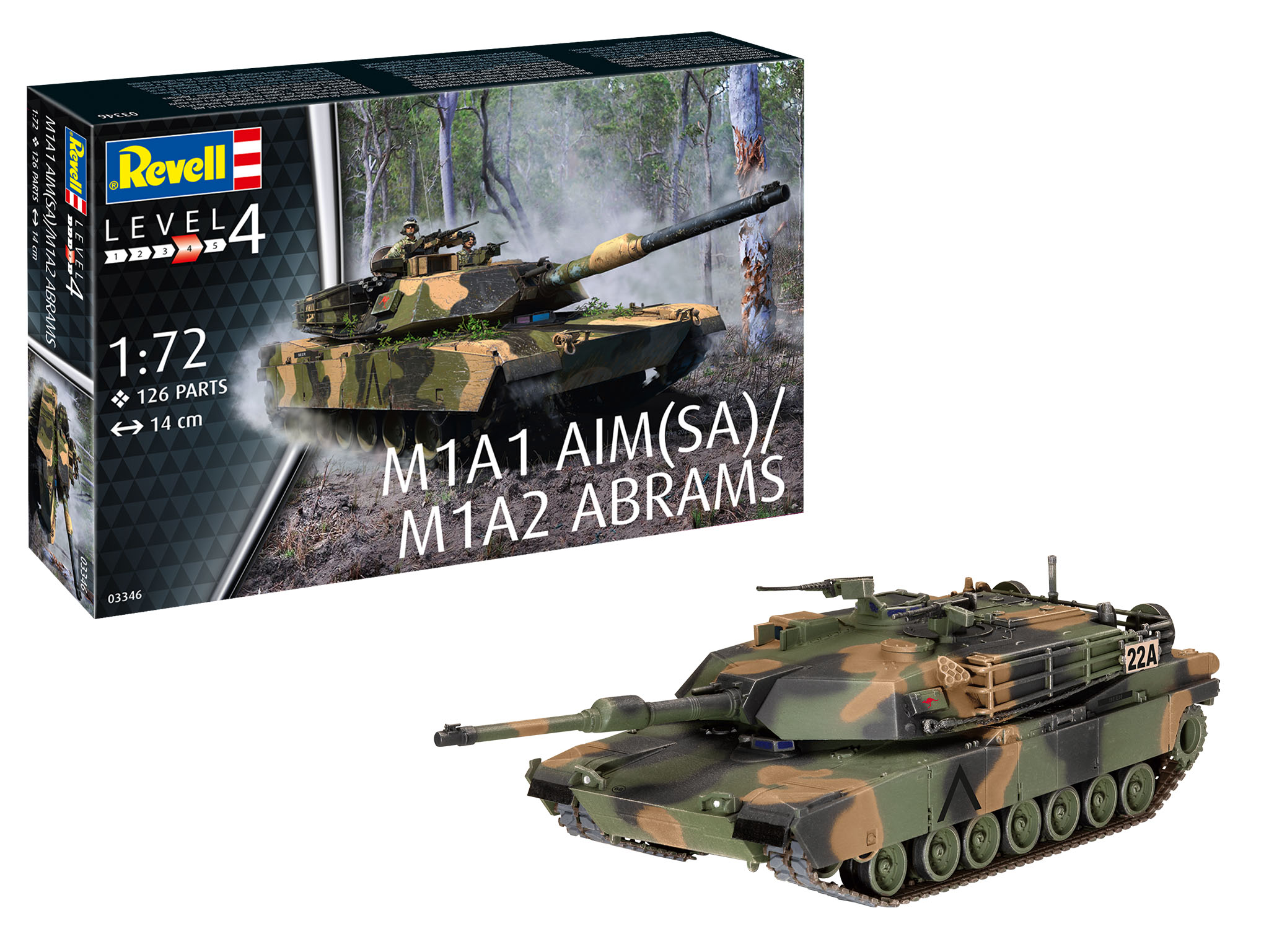 Revell M1A1 AIM (SA)/M1A2 Abrams 1/72